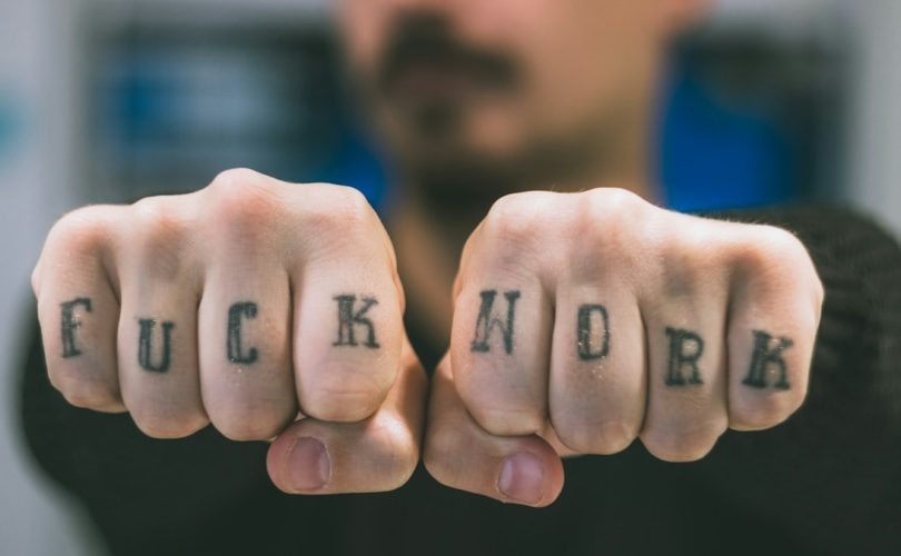 Tattoo on my colleague hands